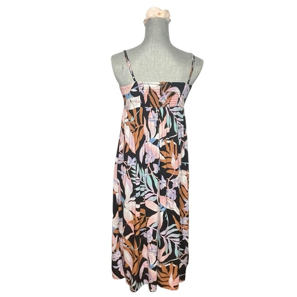 Billabong Twist It Knot Front MIDI Dress Tropical Hawaii XS - Picture 4 of 12
